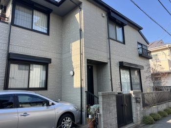 小金井市中町〜135万円で一戸建ての屋根壁塗装した施行事例